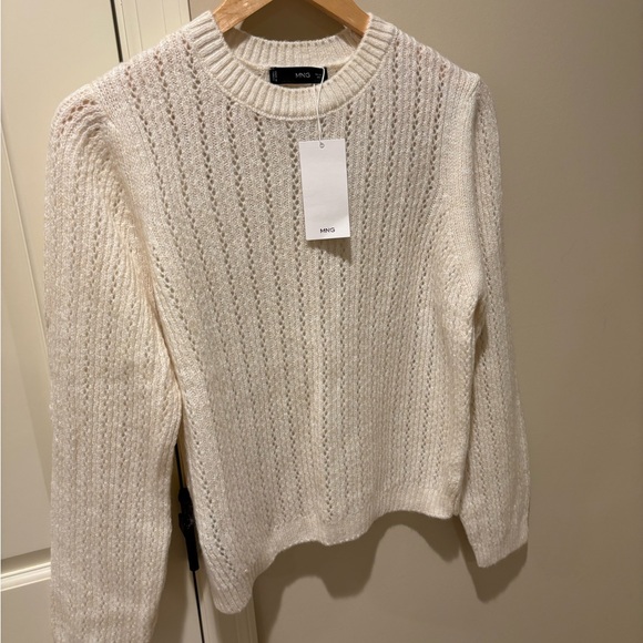 Mango Openwork Panel Sweater - Picture 4 of 6